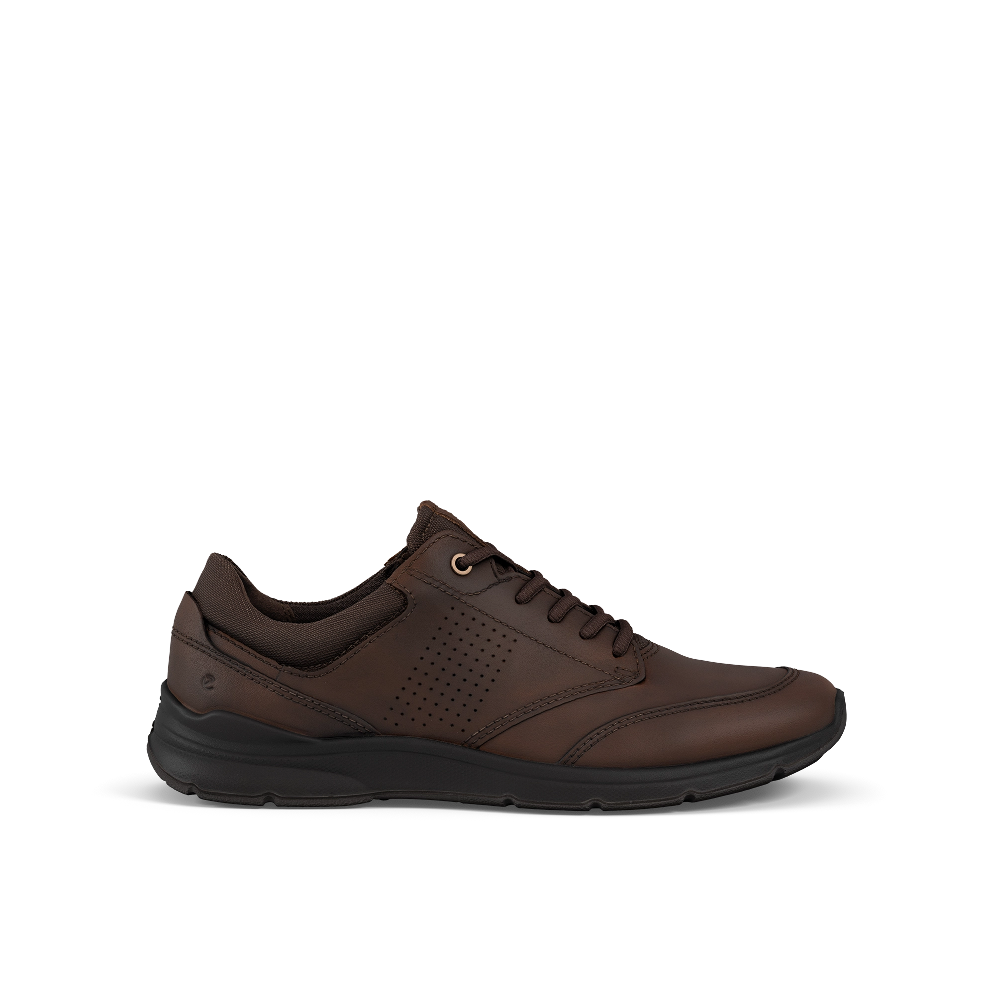 Ecco Irving Men Size 10-10.5 Brown Leather Trainers Lace Up Comfort Career Shoes Ecco Irving Chestnut Brown Leather Trainers Lace Shoes Work  main image 4