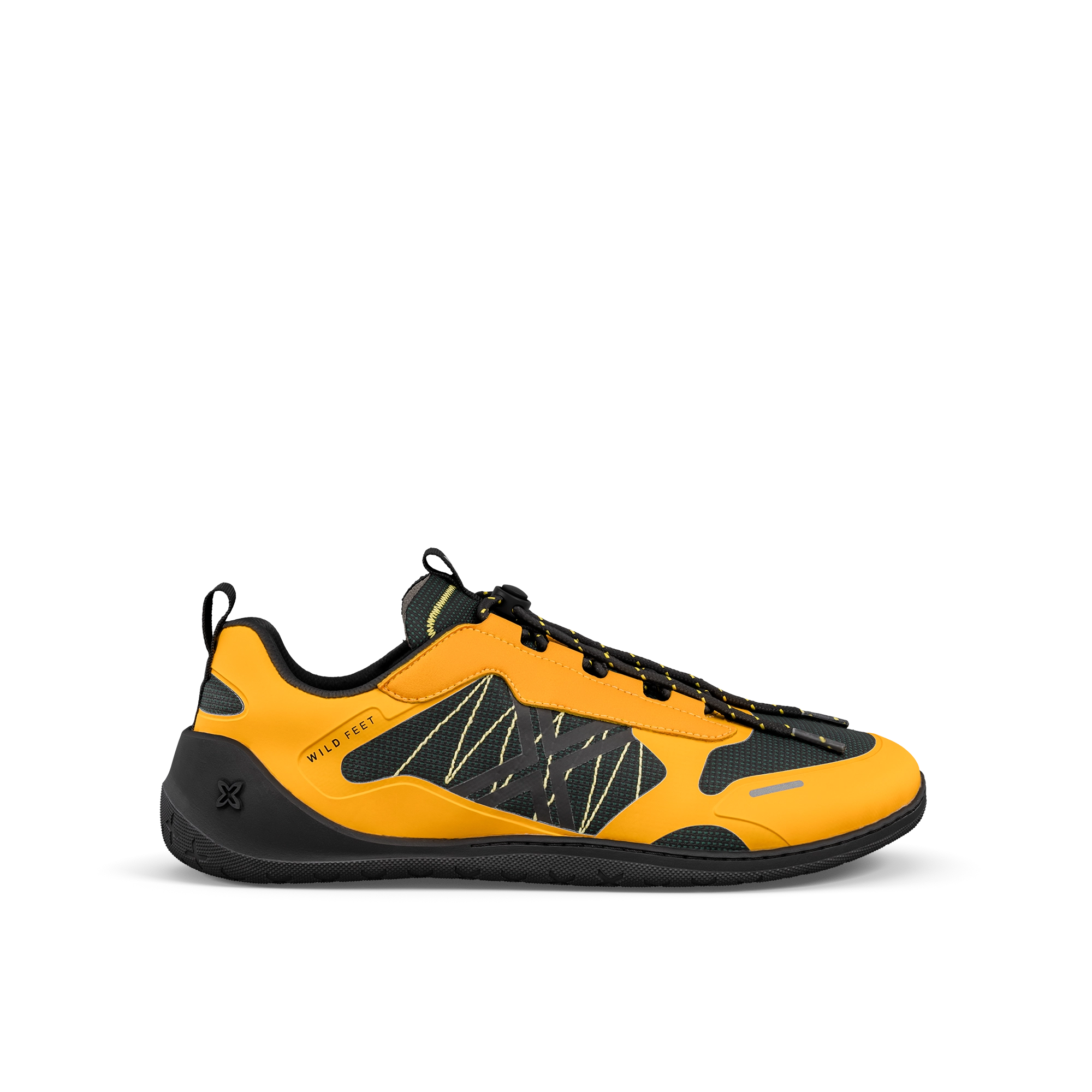Yellow and Black Sporty Barefoot Sneakers | MUNICH FREESTEP 01
