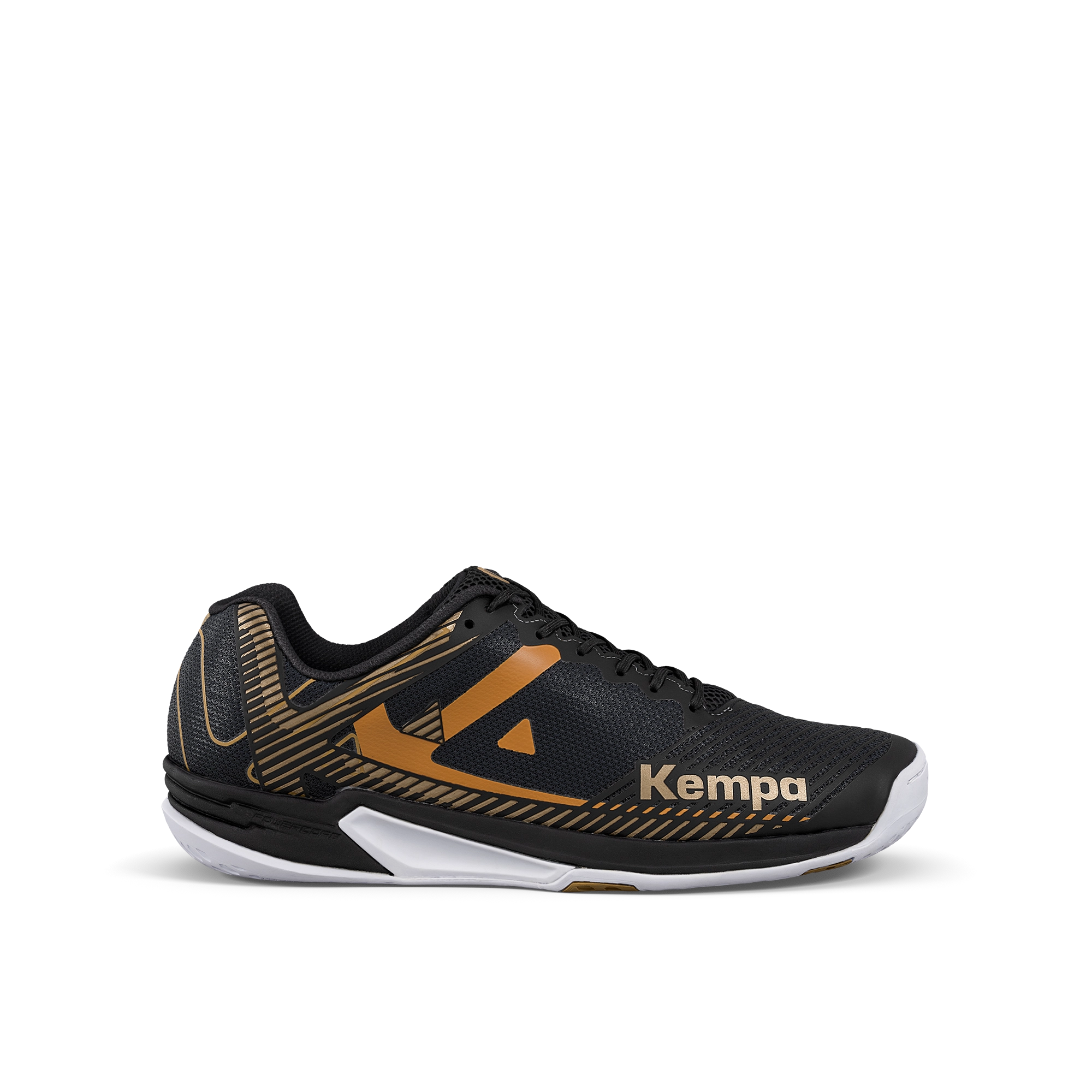 Herren Wing 2.0 Handball-Schuhe, Schwarz/weiß/Gold Produktbild-Vorschau 7