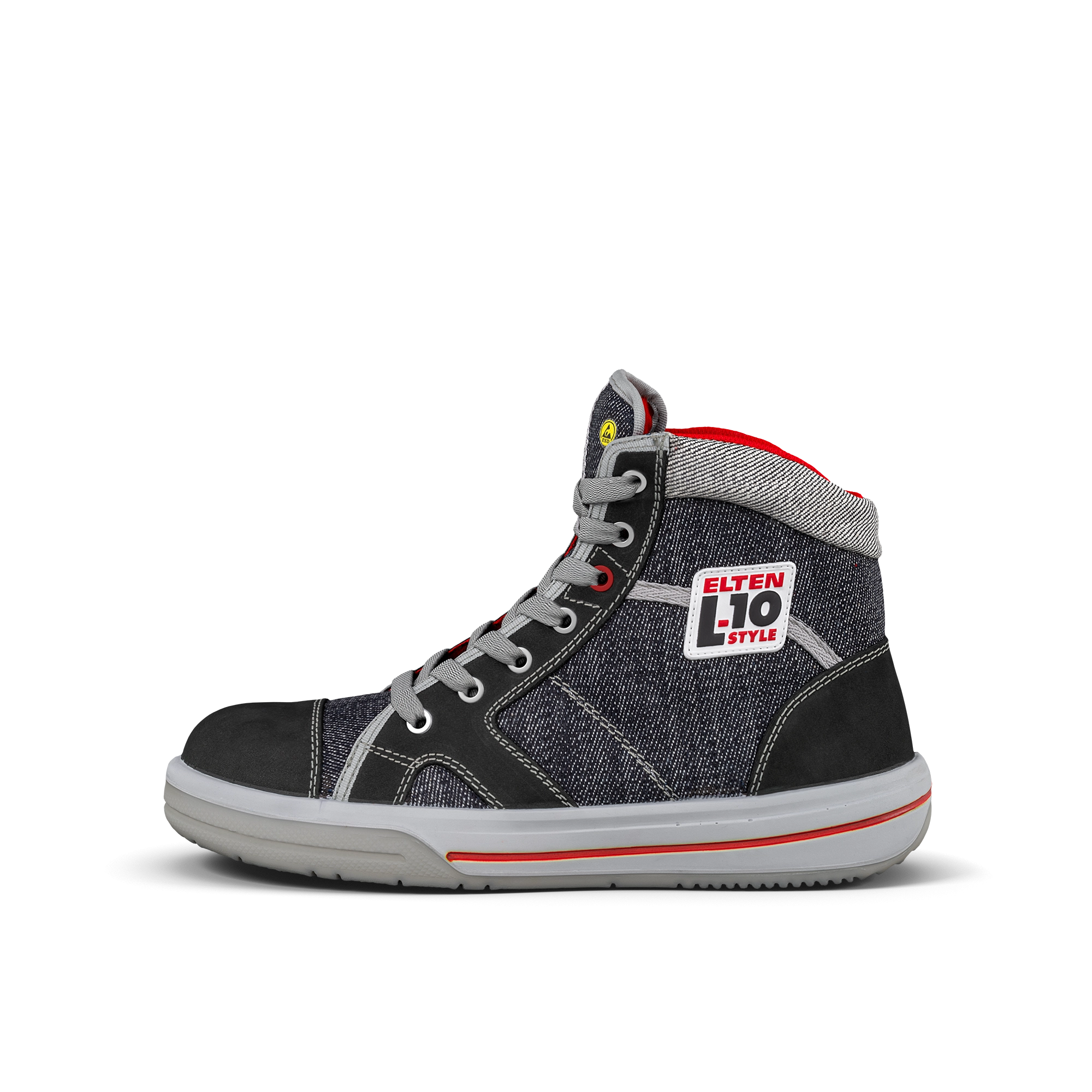 ELTEN Unisex ELTEN veiligheidsschoenen S3, heren, sportief, sneakers, licht, bruin, stalen neus, veiligheidsveterlaarzen, Emotion ESD S3, maat 45, EU 45