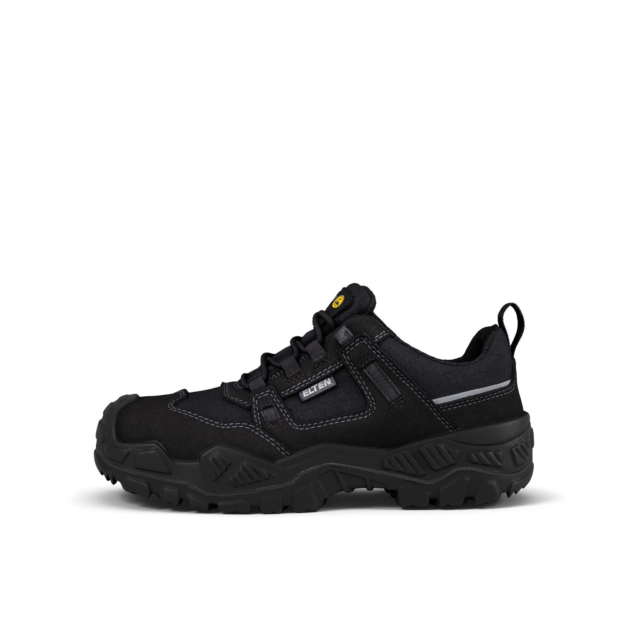 ELTEN Mike Black Low ESD S3S – Scarpe Antinfortunistiche Unisex, Puntale Acciaio, Tomaia Microfibra, Norma EN ISO 20345