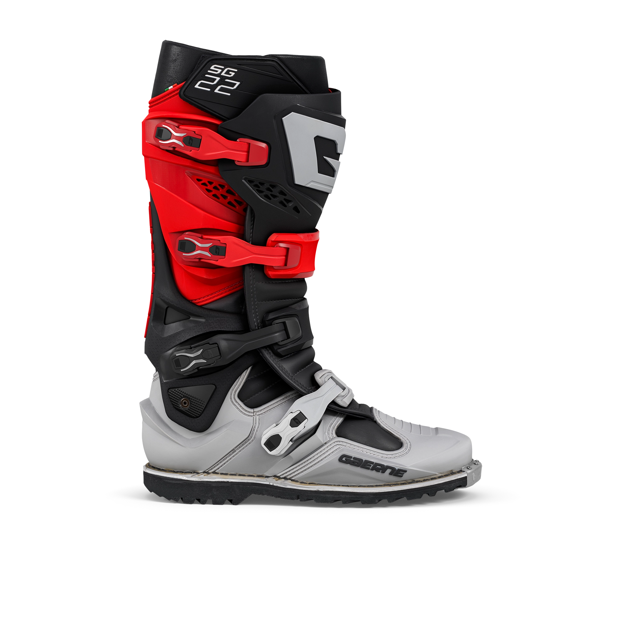 SG22 GORE-TEX ENDURO RED/BLACK/GREY LE